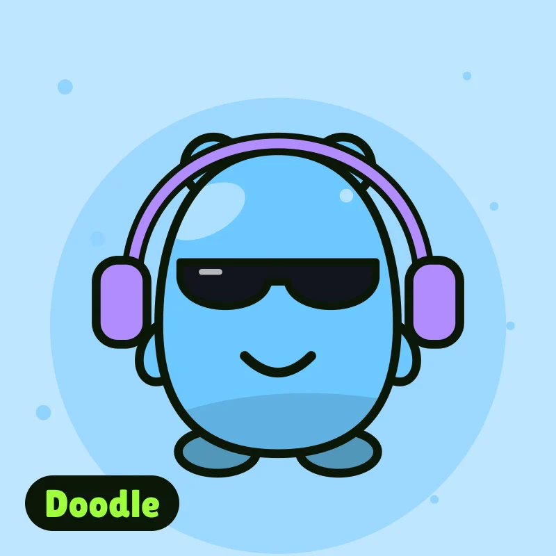 Doodle, a sample Gubbi made in the Creator