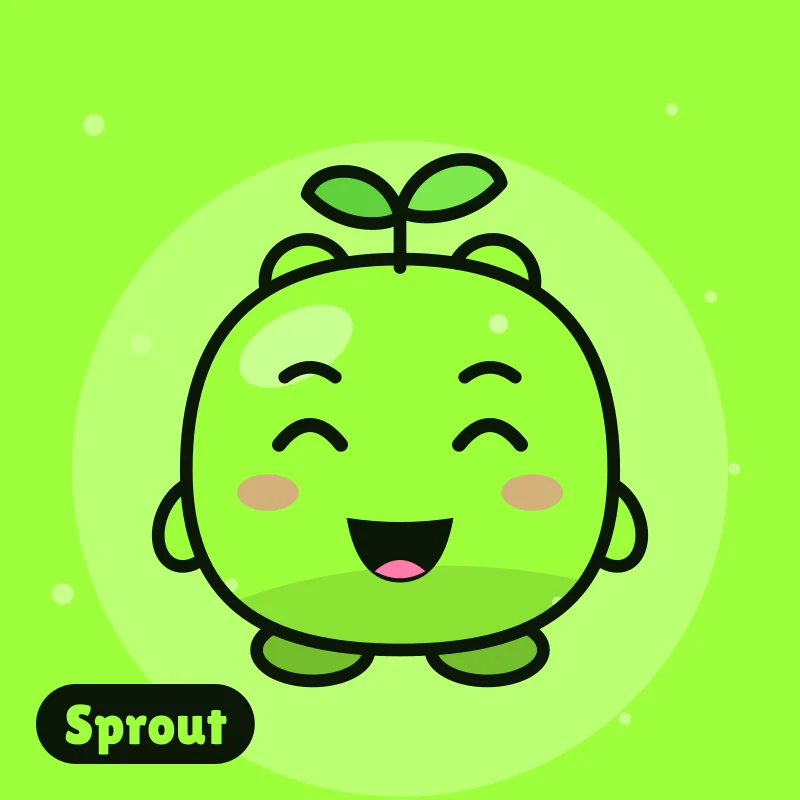 Sprout, a sample Gubbi made in the Creator